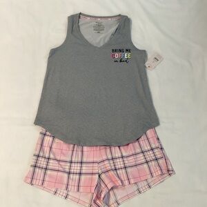 JOYSPUN: 2 piece sleeveless shirt shorts pajama set XS